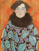 Portrait of Johanna Staude 1917 - Gustav Klimt reproduction oil painting