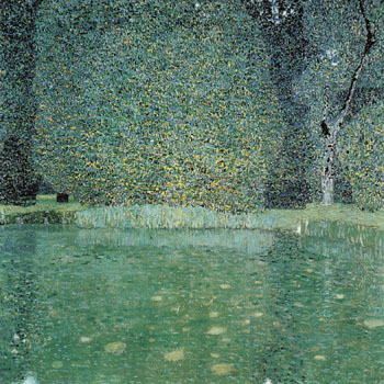 Pond at Schloss Kammer on the Attersee 1909 - Gustav Klimt reproduction oil painting