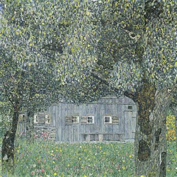 Farmhouse in Upper Austria 1911 - Gustav Klimt reproduction oil painting