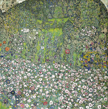 Garden Landscape with Hilltop 1916 - Gustav Klimt reproduction oil painting