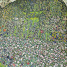 Garden Landscape with Hilltop 1916 - Gustav Klimt reproduction oil painting