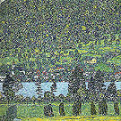 Forest Slope in Unterach on the Attersee 1916 - Gustav Klimt reproduction oil painting