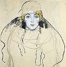 Womans Head 1917 - Gustav Klimt