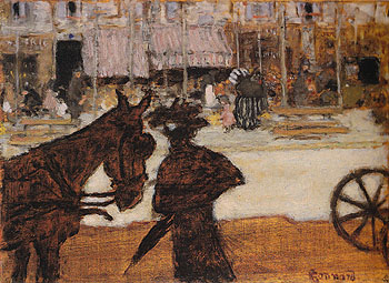 The Cab Horse c1895 - Pierre Bonnard reproduction oil painting