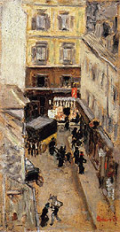 Narrow Street in Paris c1897 - Pierre Bonnard reproduction oil painting