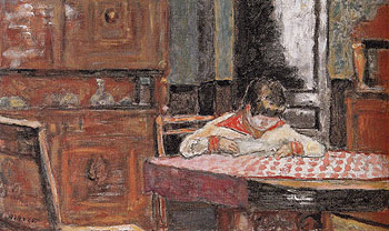 Interior with Boy 1910 - Pierre Bonnard reproduction oil painting