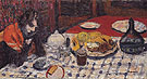 The Checkered Table Cover c1925 - Pierre Bonnard