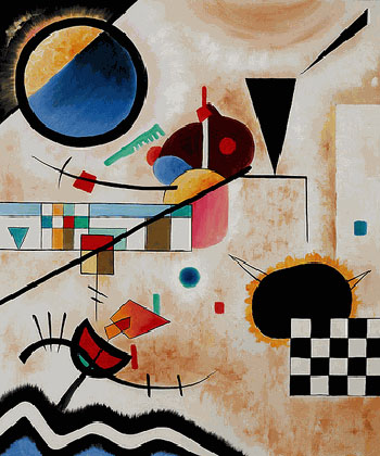 Contrasting Sounds 1924 - Wassily Kandinsky reproduction oil painting