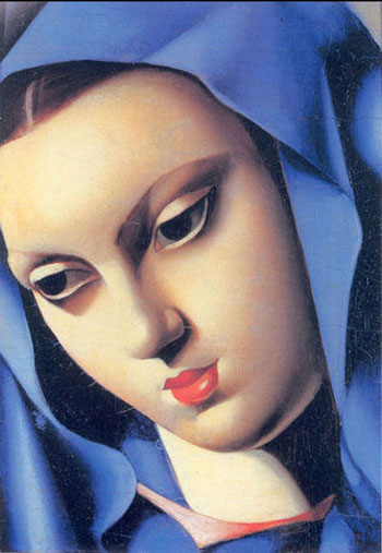 Blue Virgin 1934 - Tamara de Lempicka reproduction oil painting
