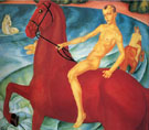 Bathing of a Red Horse 1912 - Kuzma Petrov Vodkin reproduction oil painting