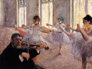 The Rehearsal c 1879 - Edgar Degas reproduction oil painting