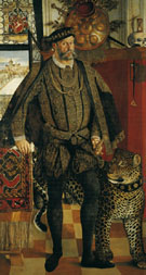 Portrait of Ladislaus von Fraunberg, Count of Haag 1557 - Hans Mielich reproduction oil painting