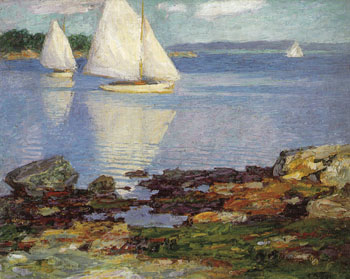 White Sails - Edward Henry Potthast reproduction oil painting