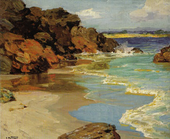 The Little Beach - Edward Henry Potthast reproduction oil painting