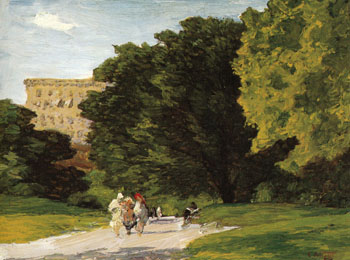 Central Park - Edward Henry Potthast reproduction oil painting