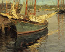 Gloucester Harbor - Edward Henry Potthast reproduction oil painting