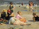 Manhsttan Beach - Edward Henry Potthast reproduction oil painting