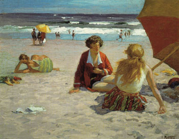 Rockaway Beach - Edward Henry Potthast reproduction oil painting