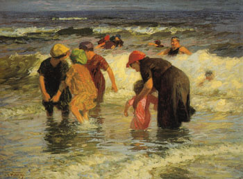 The Bathers - Edward Henry Potthast reproduction oil painting