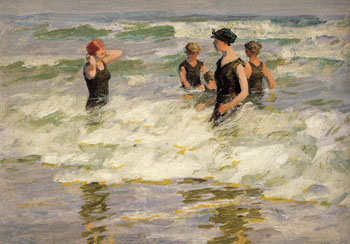 The Bathers - Edward Henry Potthast reproduction oil painting
