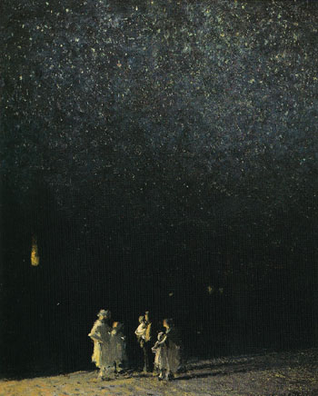 Starry Night - Edward Henry Potthast reproduction oil painting