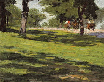 The Bridle Path - Edward Henry Potthast reproduction oil painting