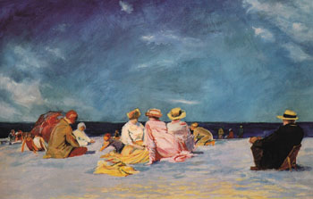 Picnic on the Beach - Edward Henry Potthast reproduction oil painting
