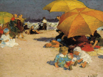 On the Sands - Edward Henry Potthast reproduction oil painting