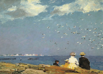 Sea Gulls - Edward Henry Potthast reproduction oil painting