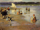 Bathing Beach Low Tide - Edward Henry Potthast reproduction oil painting