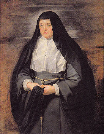 Portrait of the Archduchess Isabella Clara Eugenia Spanish Regent of the Low Countries as a Nun 1625 - Peter Paul Rubens reproduction oil painting