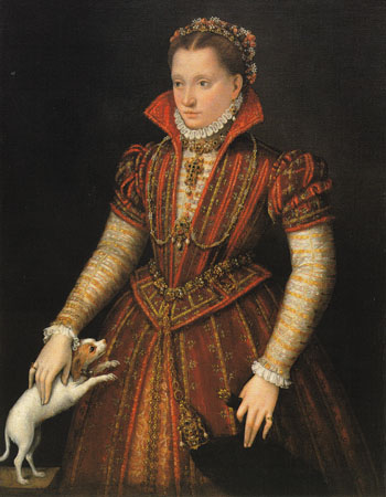 Portrait of a Noblewoman c1580 - Lavinia Fontana reproduction oil painting