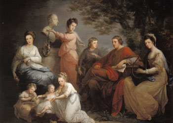 The Family of the Earl of Gower - Angelica Kauffman reproduction oil painting