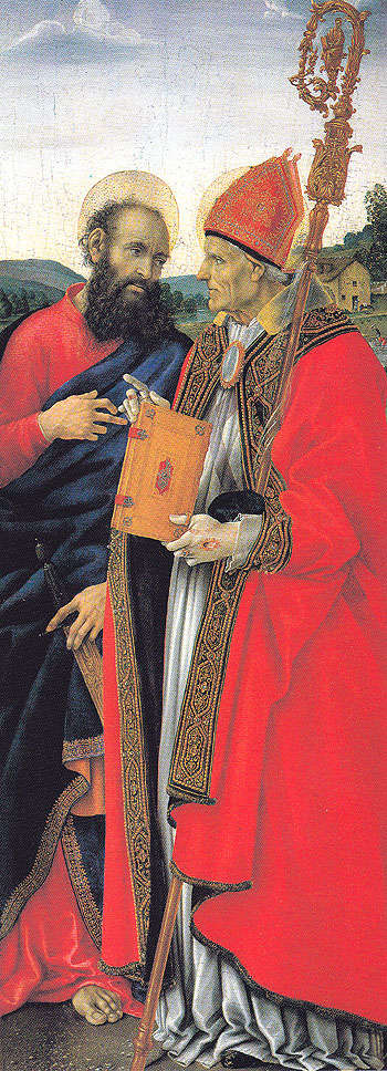 Saints Paul and Frediano - Filippino Lippi reproduction oil painting