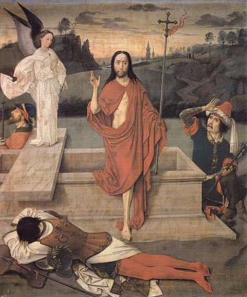 The Resurrection c1455 - Dieric Bouts reproduction oil painting