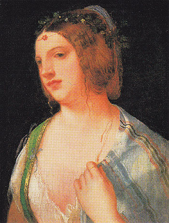 Portrait of a Courtesan c1509 - Giorgio de Castelfranco Giorgione reproduction oil painting