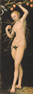 Eve - Lucas Cranach reproduction oil painting