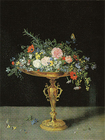 An Arrangement of Flowers - Jan Brueghel reproduction oil painting
