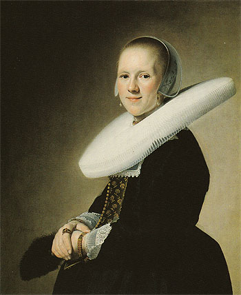Portrait of a Lady 1641 - Johannes Cornelisz reproduction oil painting