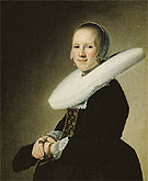 Portrait of a Lady 1641 - Johannes Cornelisz reproduction oil painting