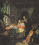 Woman at her Toilette c1658 - Gabriel Metsu reproduction oil painting