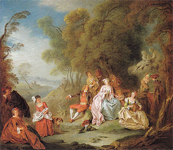 Fete Champetre c1730 - Jean Baptiste Pater reproduction oil painting