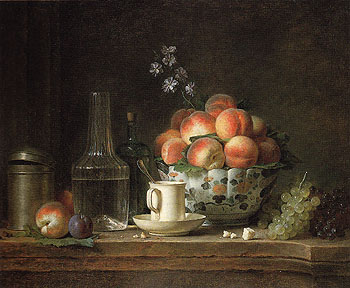 Still Life c1765 - Henri Horace Roland de la Porte reproduction oil painting