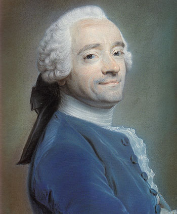 Self Portrait 1764 - Maurice Quentin de La Tour reproduction oil painting