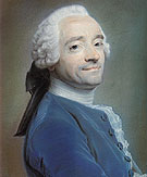 Self Portrait 1764 - Maurice Quentin de La Tour reproduction oil painting