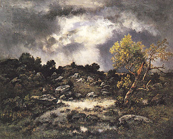 The Approaching Storm 1870 - Narcisse Virgile Diaz de la Pena reproduction oil painting