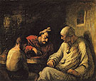 Mountebanks Resting 1870 - Honore Daumier