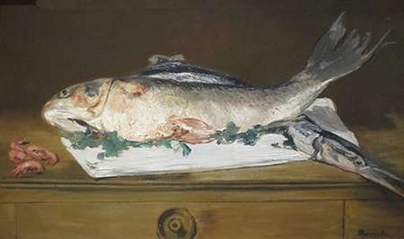 Salmon Pike and Shrimp 1864 - Edouard Manet reproduction oil painting