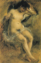 Nude 1872 - Pierre Auguste Renoir reproduction oil painting