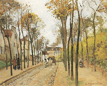 The Boulevard Des Fosses Pontoise 1872 - Camille Pissarro reproduction oil painting